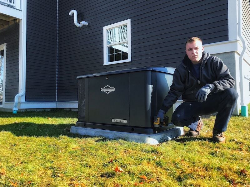 fm generator briggs and stratton fortress installed