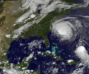 new england hurricane satellite view